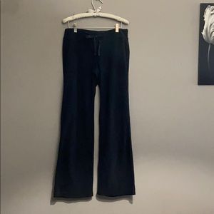 XHILARATION SLEEPWEAR BLACK MICRO-FLEECE PANTS